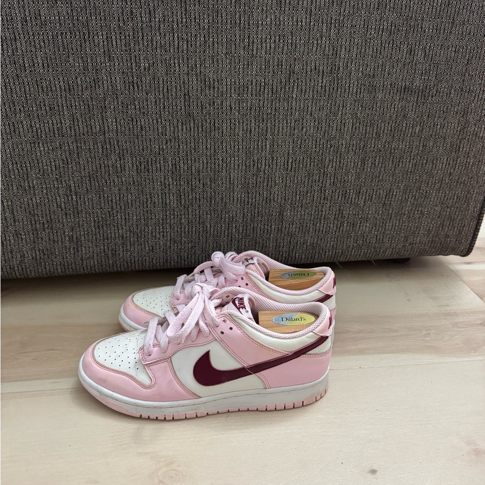 Nike dunks Pink and Burgundy Sneakers